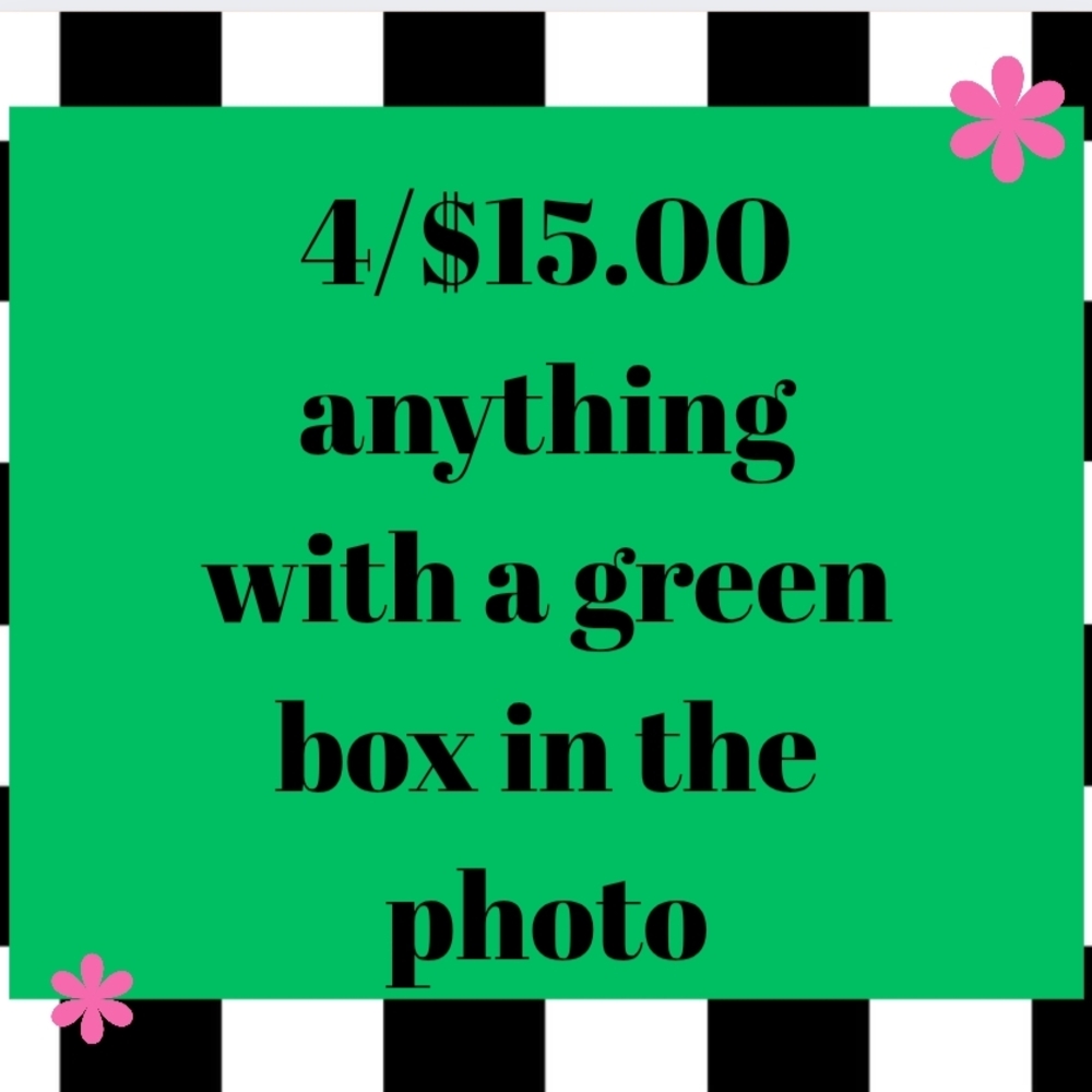 4 For $15 Clearance Everyday